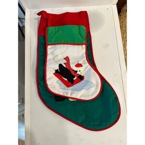 Set of 2 Casita Crafts Christmas Stockings - Santa and Penguin